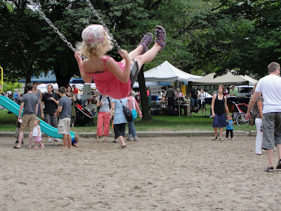 farmers' market swing