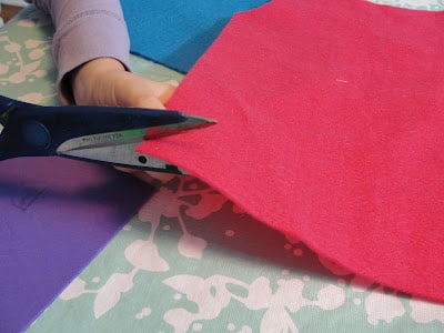 cutting felt strip