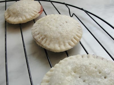 pies on cooling rack