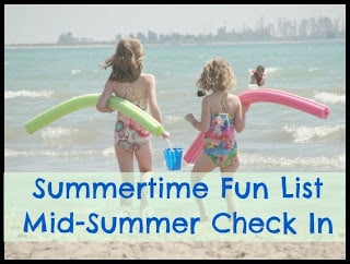 summertime fun list check in