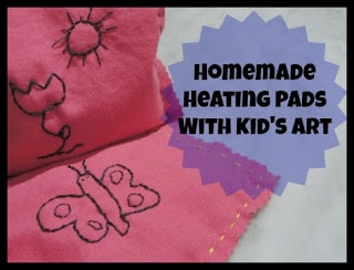 kids artwork heating pads