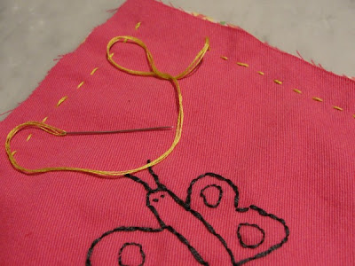 straight stitching