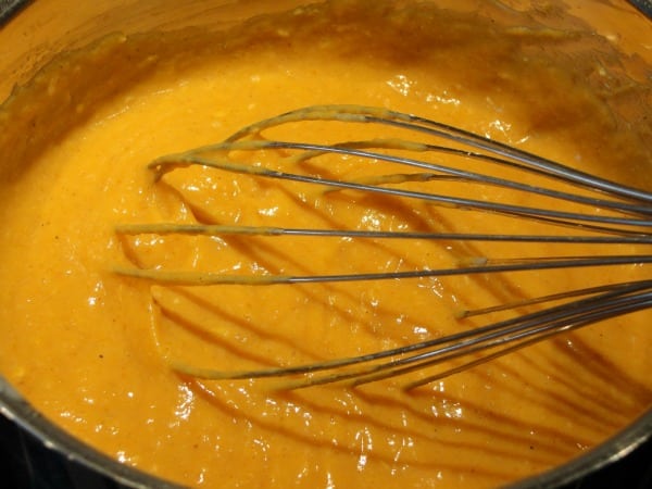 add pumpkin to the custard