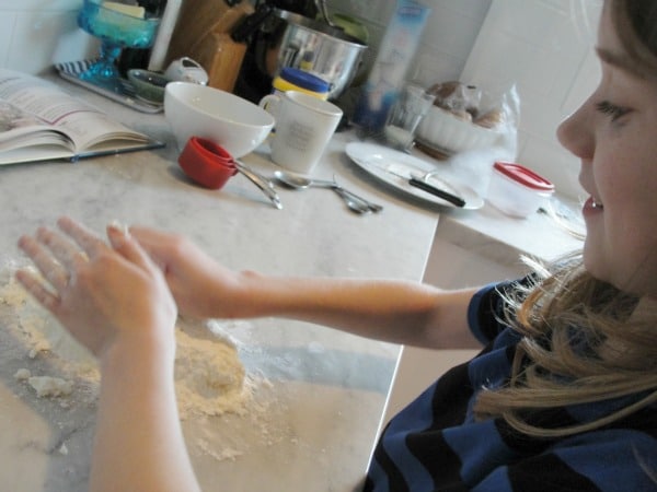 kneading the dough