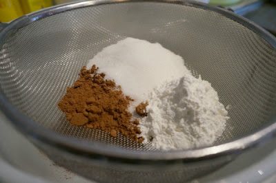 cocoa, sugar and cornstarch