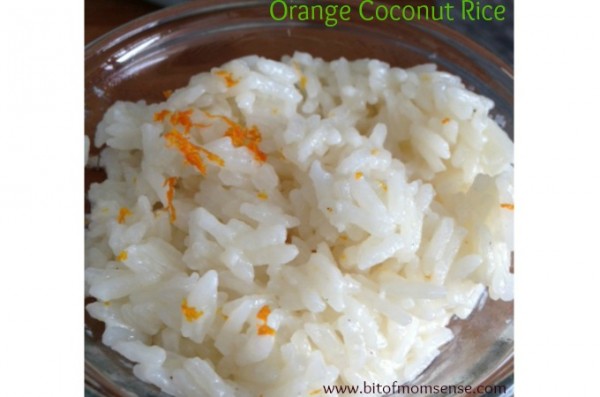 orange coconut rice