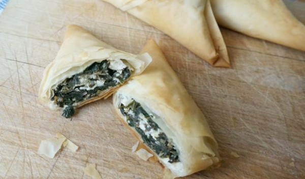 stinging nettle spanakopita