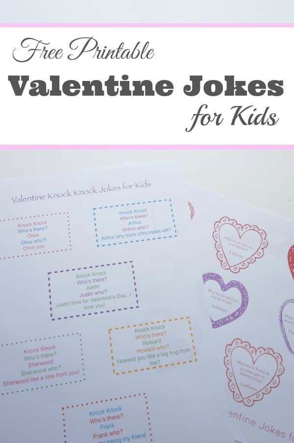 Printable Valentine s Day Jokes For Kids