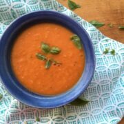 Oven roasted tomato soup