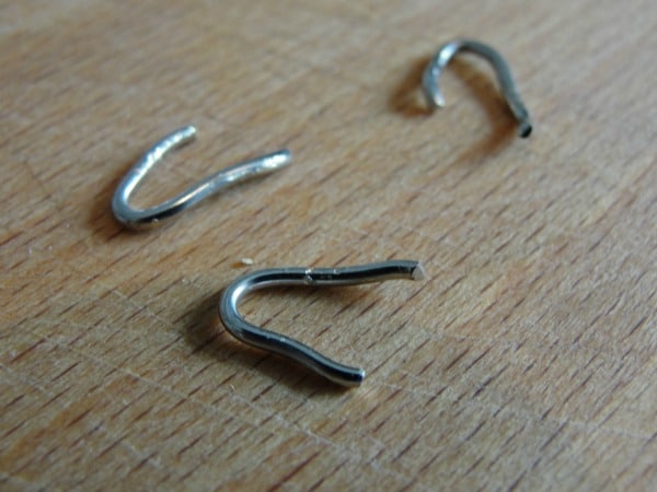 cut pieces of wire