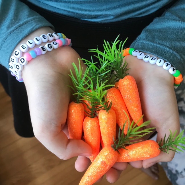 easter craft for tweens easter bracelets on tweens arm