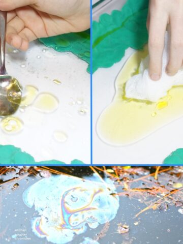 Ocean Oil Spill Clean Up Science Experiment for Kids new featured image