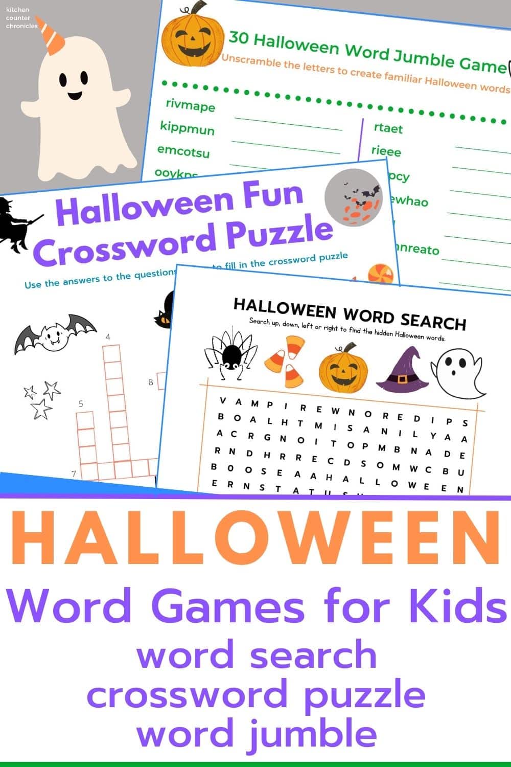 Halloween Printable Word Games For Kids