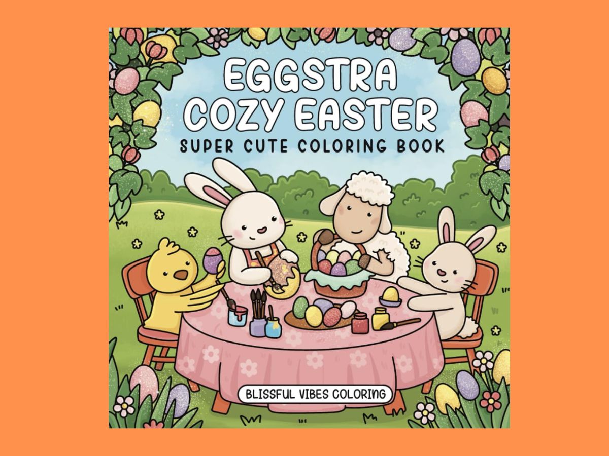 cozy easter coloring book