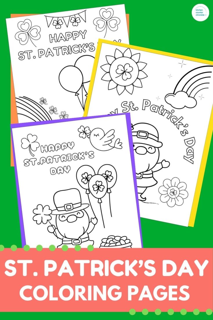 3 printable st patrick's day coloring pages for kids