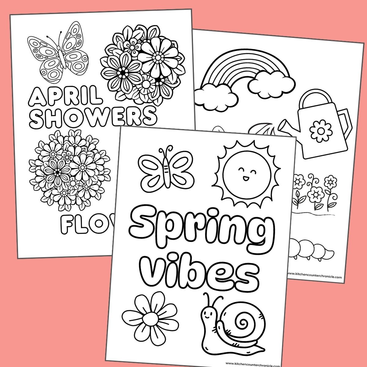 3 print out of spring coloring sheets featured image